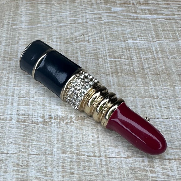 Vintage Lipstick Brooch - Picture 1 of 3
